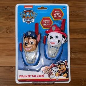 NEW- Paw Patrol Blue and Red Walkie Talkies with Characters